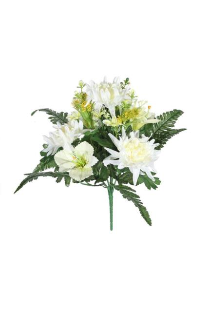 KDMD Pembroke Rose Alstro Mixed Cream Bunch 2 Pack in White - image 1
