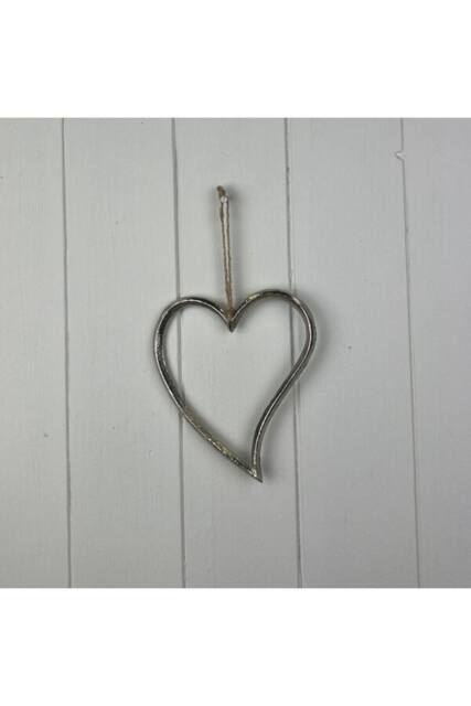 KDMD Silver Festive Metal Heart - 15mm - image 1