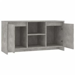Berkfield Home TV Cabinet Concrete Grey 102x37.5x52.5 cm Engineered Wood - thumbnail 5