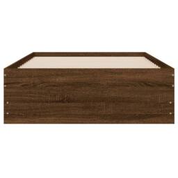 Berkfield Home Bed Frame with Drawers without Mattress Brown Oak 90x190 cm Single - thumbnail 6