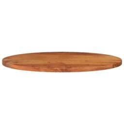 Berkfield Home Table Top 140x50x3.8 cm Oval Solid Wood Acacia in Brown - thumbnail 3
