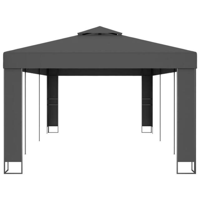Berkfield Home Gazebo with Double Roof 3x6 m Anthracite in Dark Grey - image 1