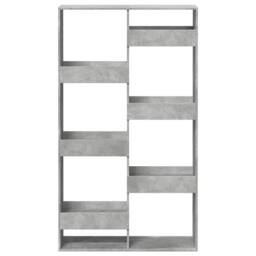Berkfield Home Room Divider Concrete Grey 100x33x175 cm Engineered Wood - Size: 100 x 33 x 175 cm - thumbnail 4