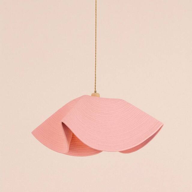 CGC Lighting Flora 64cm Pink Floppy Fabric Lampshade - image 1