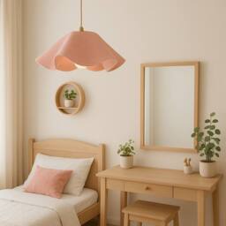 CGC Lighting Flora 64cm Pink Floppy Fabric Lampshade - thumbnail 7