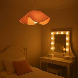 CGC Lighting Flora 64cm Pink Floppy Fabric Lampshade - thumbnail 5