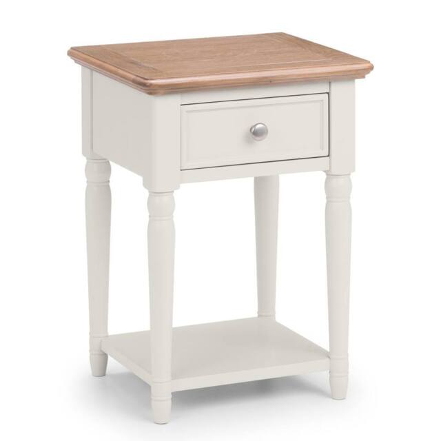 Cheshire Avignon 1 Drawer Lamp Table in Limed Oak & Grey - image 1