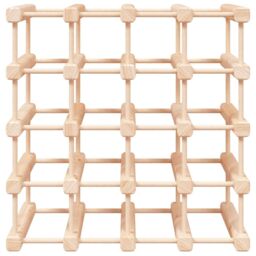 Berkfield Home Wine Rack for 20 Bottles 46.5x23x46.5 cm Solid Wood Pine in Brown - thumbnail 3
