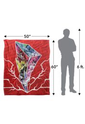 Power Rangers Lightning Bolt Rangers Silky Touch Super Soft Throw Blanket 152 X 127 cm in White - thumbnail 5