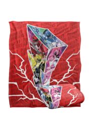 Power Rangers Lightning Bolt Rangers Silky Touch Super Soft Throw Blanket 152 X 127 cm in White - thumbnail 2