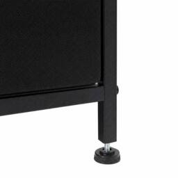 Levede Bedside Table with Charging Station, LED Light, 2 Drawers, Black - thumbnail 6