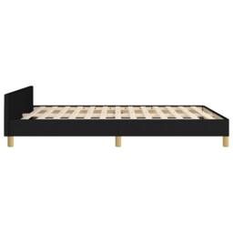 Berkfield Home Bed Frame with Headboard Black 180x200cm Super King Fabric - thumbnail 6