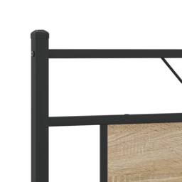 Berkfield Home Bed Frame without Mattress Sonoma Oak 183x203 cm Engineered Wood in Brown - thumbnail 9