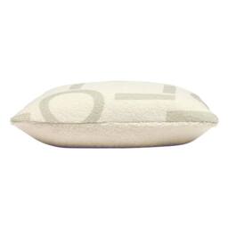 Furn Shearling Circa Geometric Fleece Cushion in Taupe - thumbnail 3