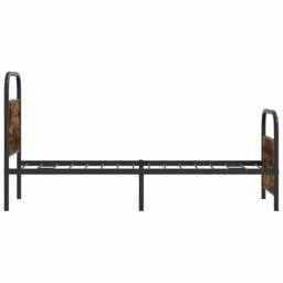 Berkfield Home Bed Frame Without Mattress 80x200 cm Smoked Oak Engineered Wood in Brown - thumbnail 6