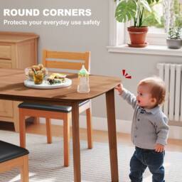Wyld Haus Graspette Light Brown Solid Pine Rectangular Dining Table 150 x 80cm - Size: 150 x 80 cm - thumbnail 7