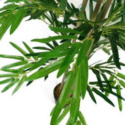 Leaf 120cm (4ft) Artificial Bamboo Plants Trees - Natural Green - thumbnail 4