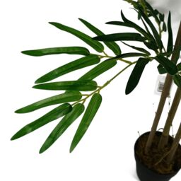 Leaf 120cm (4ft) Artificial Bamboo Plants Trees - Natural Green - thumbnail 2
