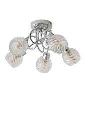 ValueLights Reyka 5 Way Silver Ceiling Bar Light - thumbnail 6