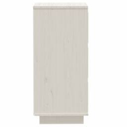 Berkfield Home Sideboards 2 pcs White 32x34x75 cm Solid Wood Pine - Size: 32 x 34 x 75 cm - thumbnail 5