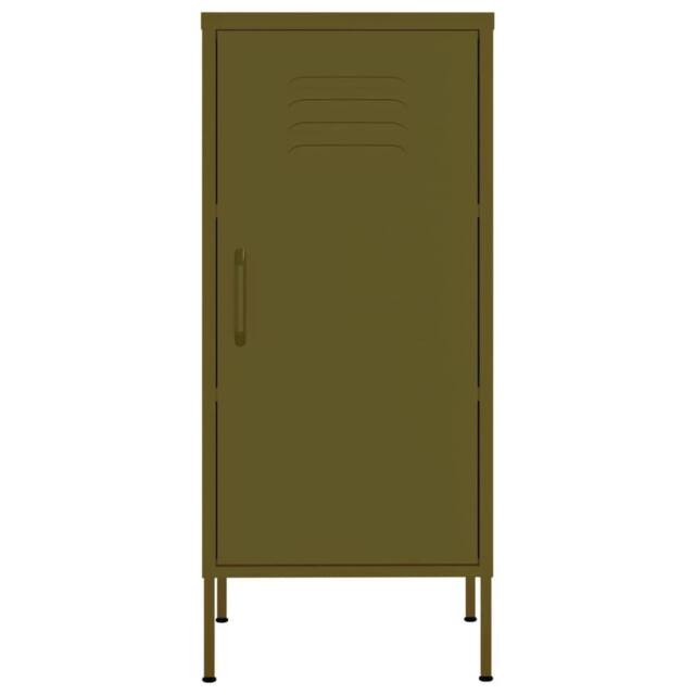Berkfield Home Storage Cabinet Olive Green 42.5x35x101.5 cm Steel - image 1