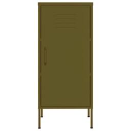 Berkfield Home Storage Cabinet Olive Green 42.5x35x101.5 cm Steel - thumbnail 1