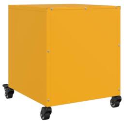 Berkfield Home Bedside Cabinets 2 pcs Mustard Yellow 36x39x43.5 cm Steel - thumbnail 8