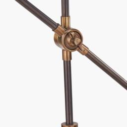 Ruma Antique Bronze & Antique Brass Adjustable Task Floor Lamp - thumbnail 3