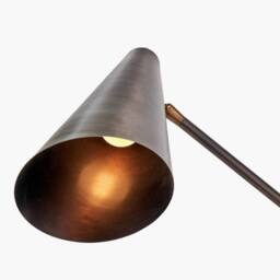 Ruma Antique Bronze & Antique Brass Adjustable Task Floor Lamp - thumbnail 4