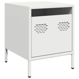 Berkfield Home Bedside Cabinets¬†2 pcs White 35x39x43.5 cm Steel - thumbnail 6