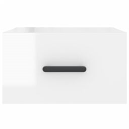 Berkfield Home Wall-mounted Bedside Cabinets 2 pcs High Gloss White 35x35x20 cm - Size: 35 x 35 x 20 cm - thumbnail 6