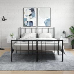 Berkfield Home Wall-mounted Bedside Cabinets 2 pcs High Gloss White 35x35x20 cm - Size: 35 x 35 x 20 cm - thumbnail 1