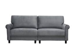 LUXURY LIFE Geneva Fabric Sofa Set Linen or Velvet in Grey - thumbnail 2