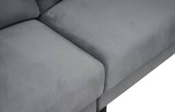 LUXURY LIFE Geneva Fabric Sofa Set Linen or Velvet in Grey - thumbnail 3