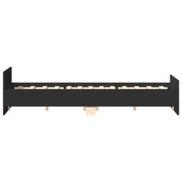 Berkfield Home Durable Bed Frame with Headboard & Footboard Black 200x200 cm - thumbnail 6