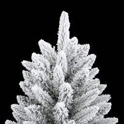 Berkfield Home Artificial Christmas Tree with Flocked Snow 240 cm PVC&PE in White - thumbnail 5