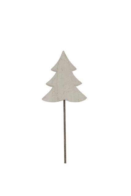 KDMD Whitewashed Rustic Tree Decor - Elegant Shadow Play Accent in White - image 1