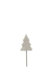 KDMD Whitewashed Rustic Tree Decor - Elegant Shadow Play Accent in White - thumbnail 2