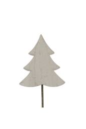 KDMD Whitewashed Rustic Tree Decor - Elegant Shadow Play Accent in White - thumbnail 3