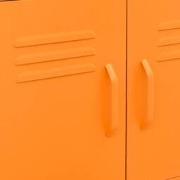 Berkfield Home Storage Cabinet Orange 60x35x56 cm Steel - Size: 60 x 35 x 56 cm - thumbnail 7