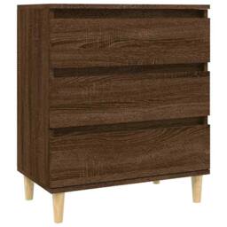 Berkfield Home Sideboard Brown Oak 60x35x70 cm Engineered Wood - Size: 60 x 35 x 70 cm - thumbnail 3
