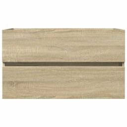 Berkfield Home 2 Piece Bathroom Furniture Set Ceramic & Engineered Wood in Brown - thumbnail 5