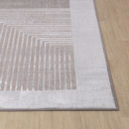 Livabliss Lustro-Modern Grey Beige Off-White Graphic Living Dining Bedroom Rug - Size: 200 cm x 275 cm - thumbnail 5