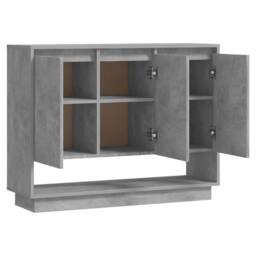 Berkfield Home Sideboard Concrete Grey 97x31x75 cm Engineered Wood - Size: 97 x 31 x 75 cm - thumbnail 6