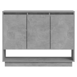 Berkfield Home Sideboard Concrete Grey 97x31x75 cm Engineered Wood - Size: 97 x 31 x 75 cm - thumbnail 5