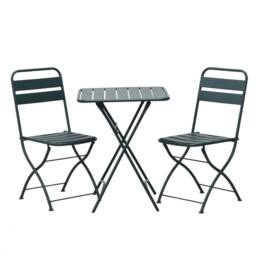 Artemis Home Colourways Vibrant Folding Patio or Balcony Set in Green - thumbnail 4