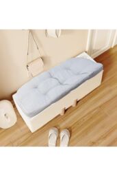 H&O Direct Outdoor Patio Seat Cushion Garden Chair Cushion in Grey - thumbnail 2