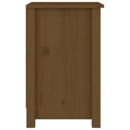Berkfield Home Bedside Cabinet Honey Brown 40x35x55 cm Solid Wood Pine - Size: 40 x 35 x 55 cm - thumbnail 4