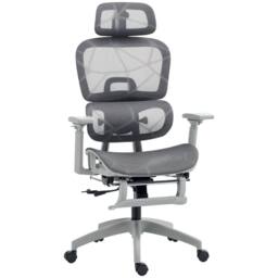 VOGREX Ergonomic Office Chair Swivel Computer Chair in Grey - thumbnail 1