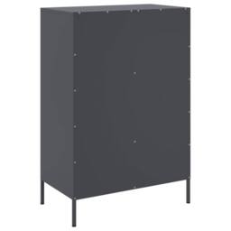Berkfield Home Highboard Anthracite 68x39x101.5 cm Steel in Charcoal - thumbnail 8